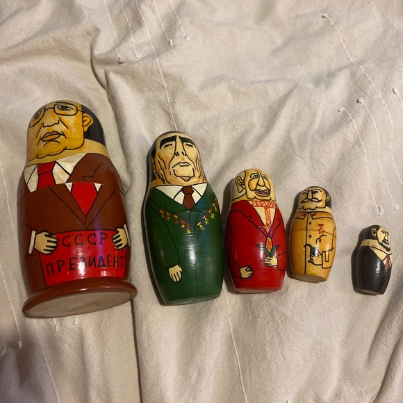 Vintage Other - Vintage Russian President Nesting Dolls